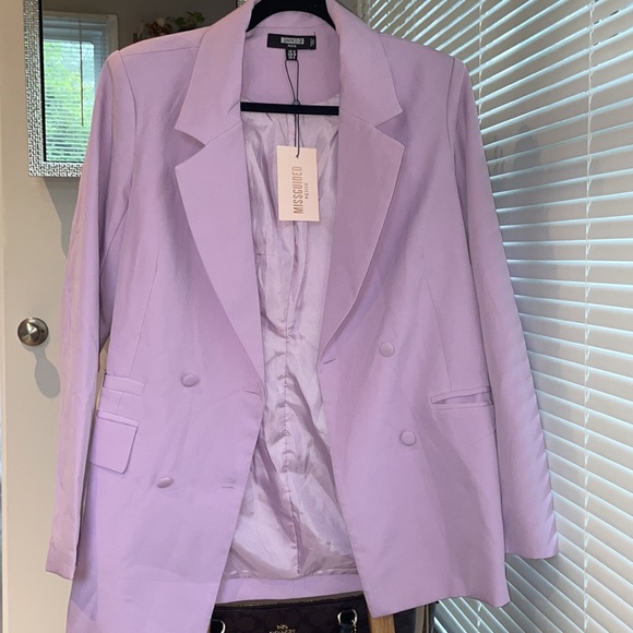 Lilac misguided blazer - Picture 2 of 5